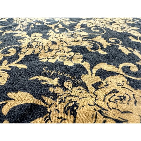 Supreme Floral Small Box Logo Floral Tee T Shirt Black Size Medium SS20 - Picture 5 of 9